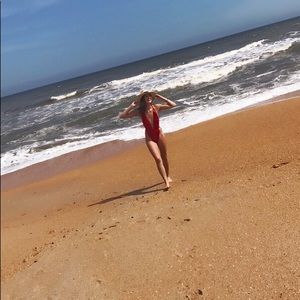 ASOS Swim Red High Cut One Piece 🔥🔥🔥